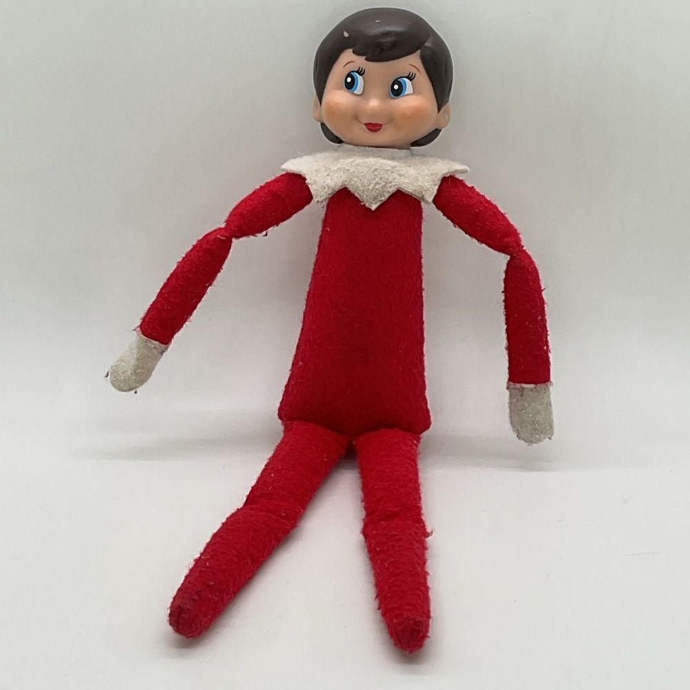 Vintage Red Elf on the Shelf